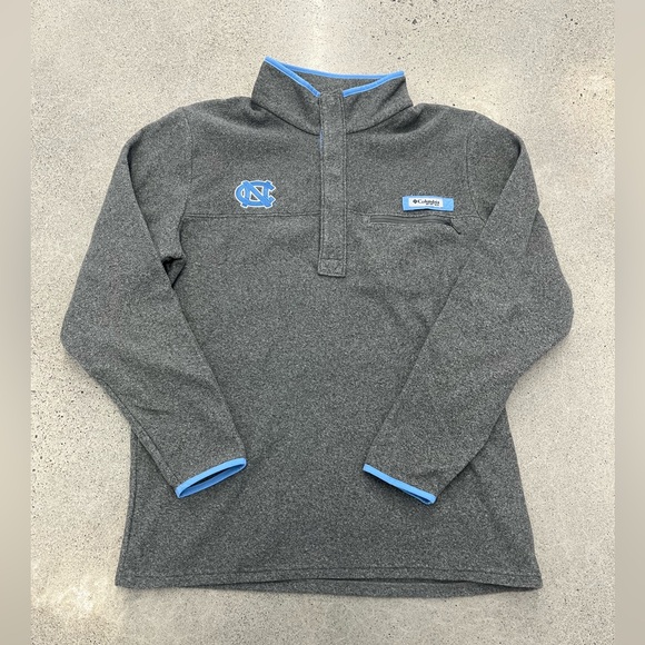 Columbia University of North Carolina UNC Fleece Sweatshirt Pullover Mens Medium - Picture 1 of 4